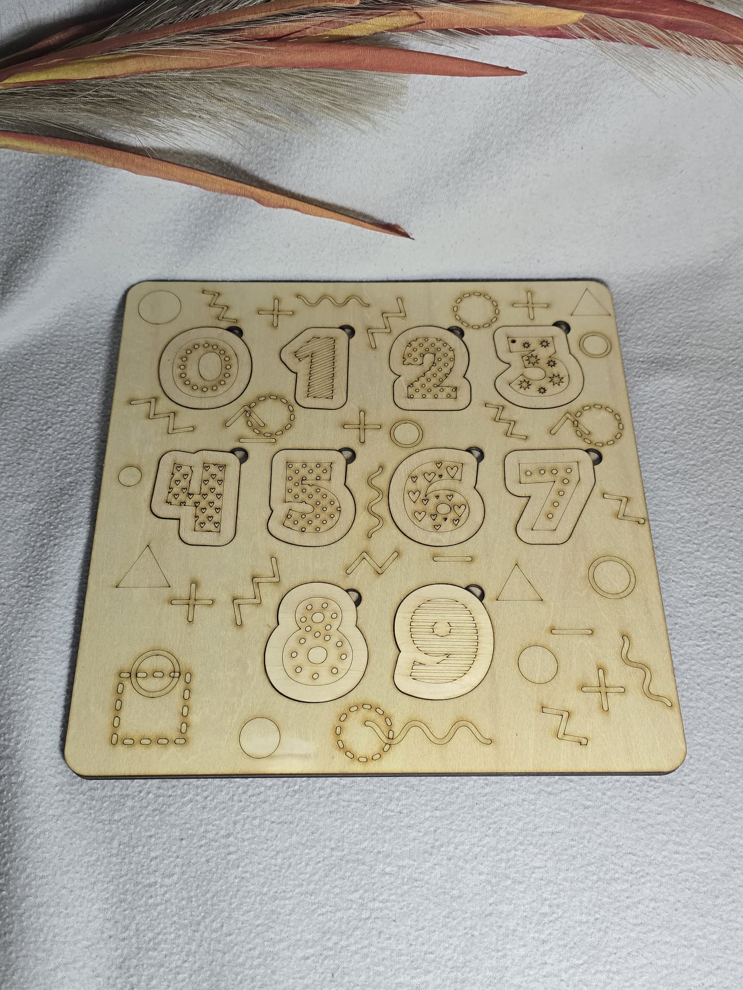 🧩 Lernpuzzle – Zahlen 0–9 | Motorik & Lernen aus Holz