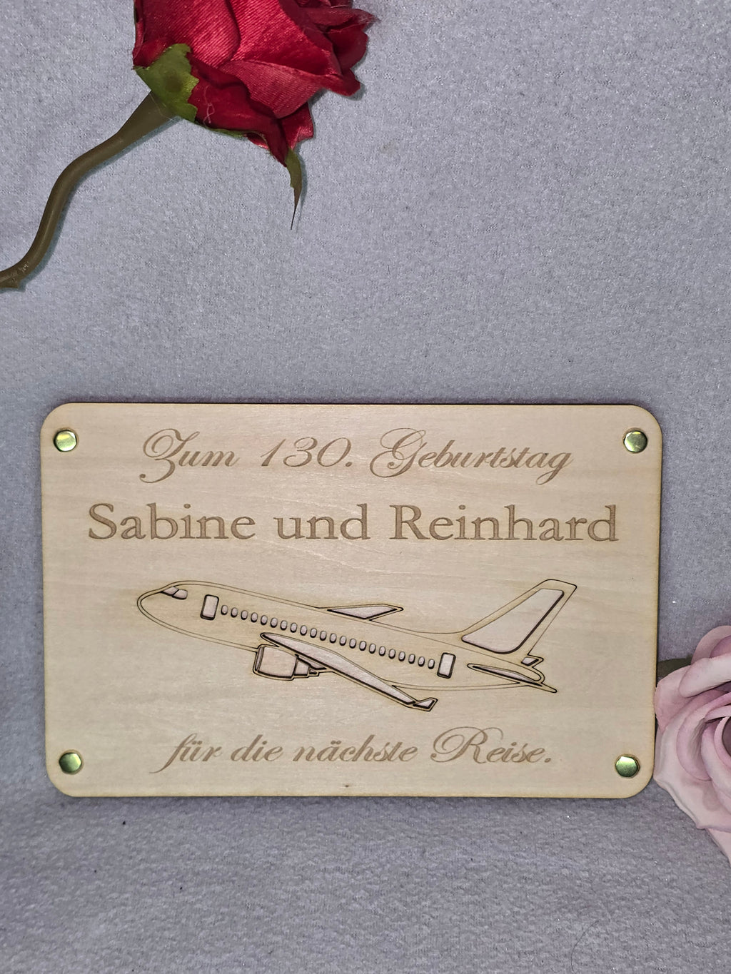 Personalisierte Geldkarte aus Holz – Geschenk zum Geburtstag, Jubiläum oder Reise | Graviert & individuell