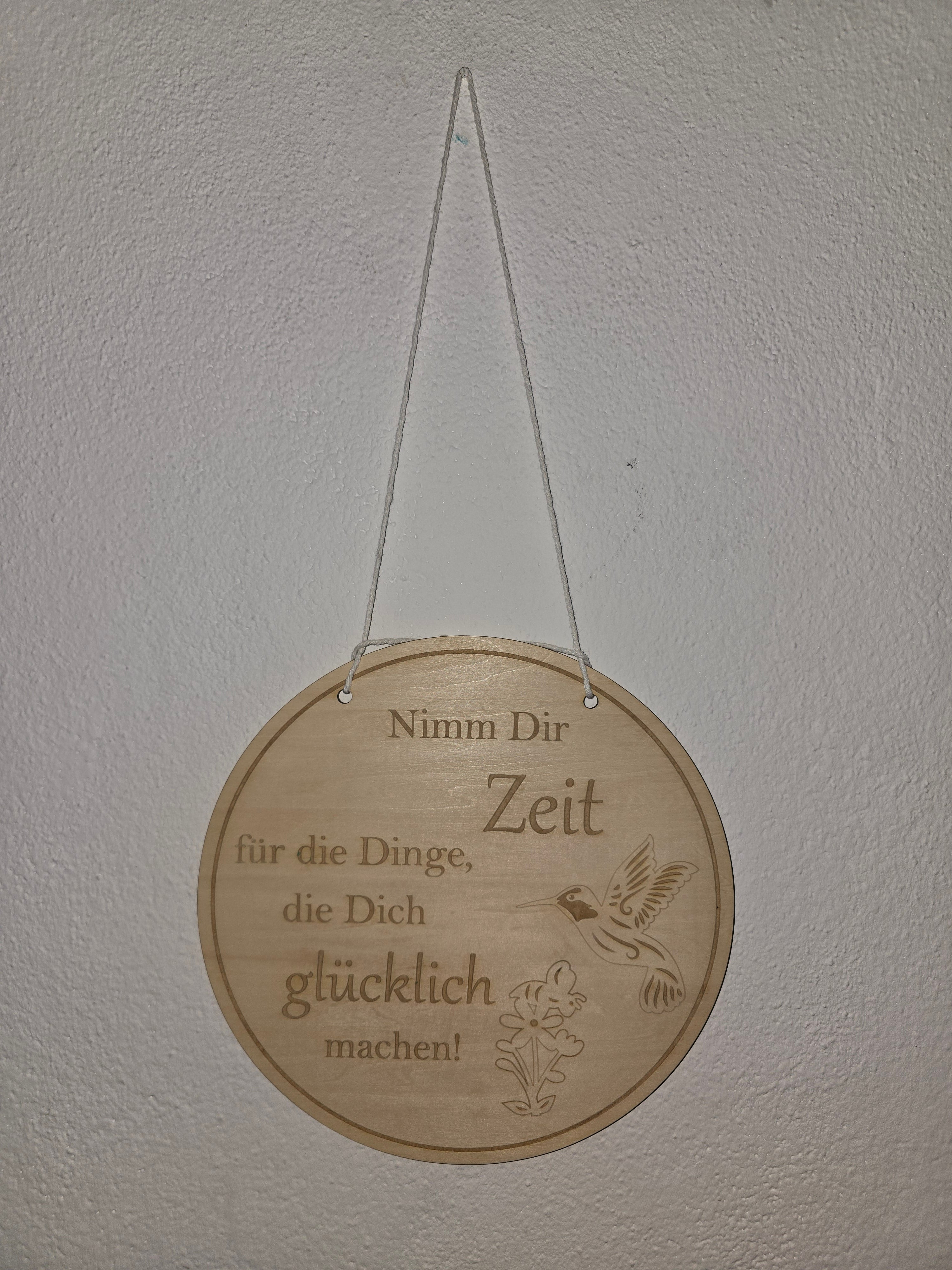 Personalisiertes Holzschild mit Spruch | Wanddeko aus Holz | Geschenk Idee Familie | Gravur Schild | Handmade Deko | Geschenk für Zuhause