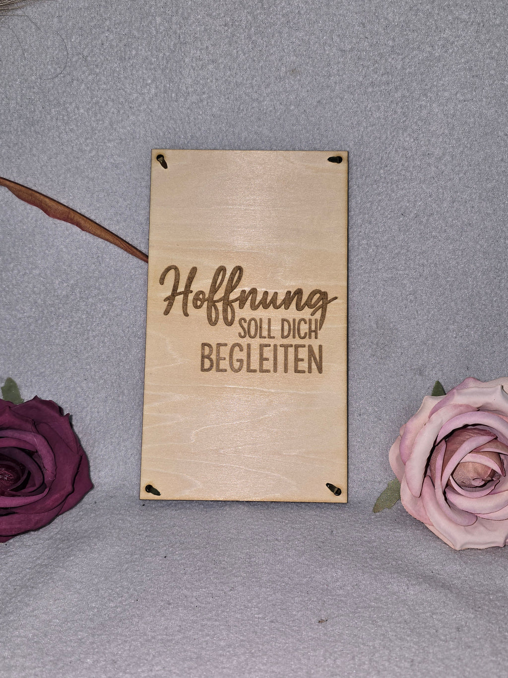 Personalisierte Geldkarte zur Kommunion aus Holz – Taube & Kreuz