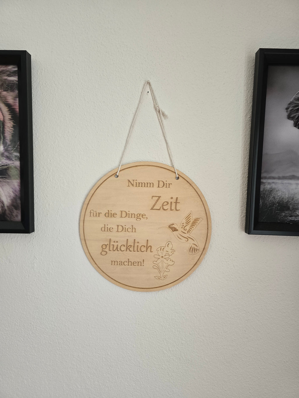 Personalisiertes Holzschild mit Spruch | Wanddeko aus Holz | Geschenk Idee Familie | Gravur Schild | Handmade Deko | Geschenk für Zuhause
