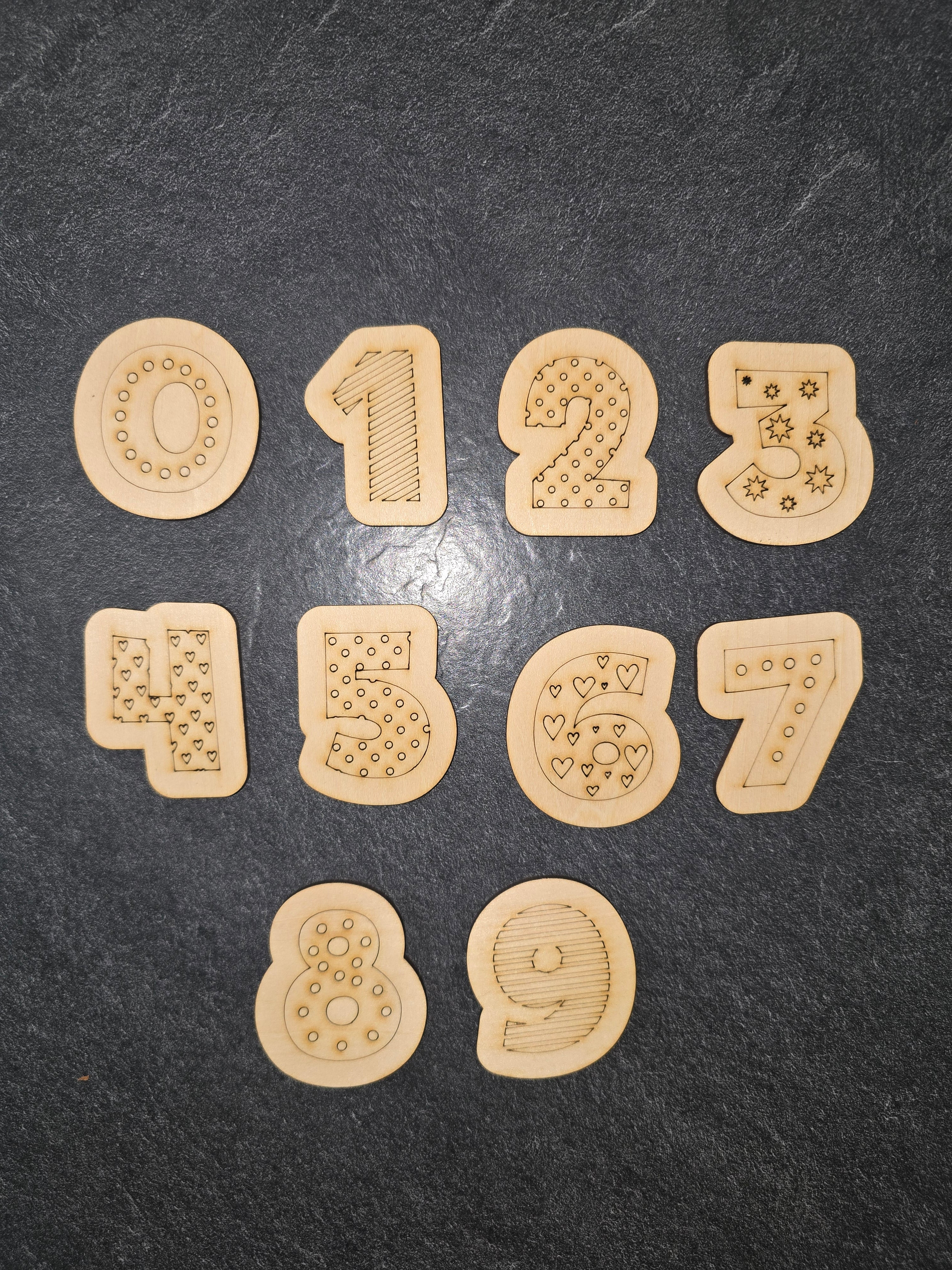 🧩 Lernpuzzle – Zahlen 0–9 | Motorik & Lernen aus Holz