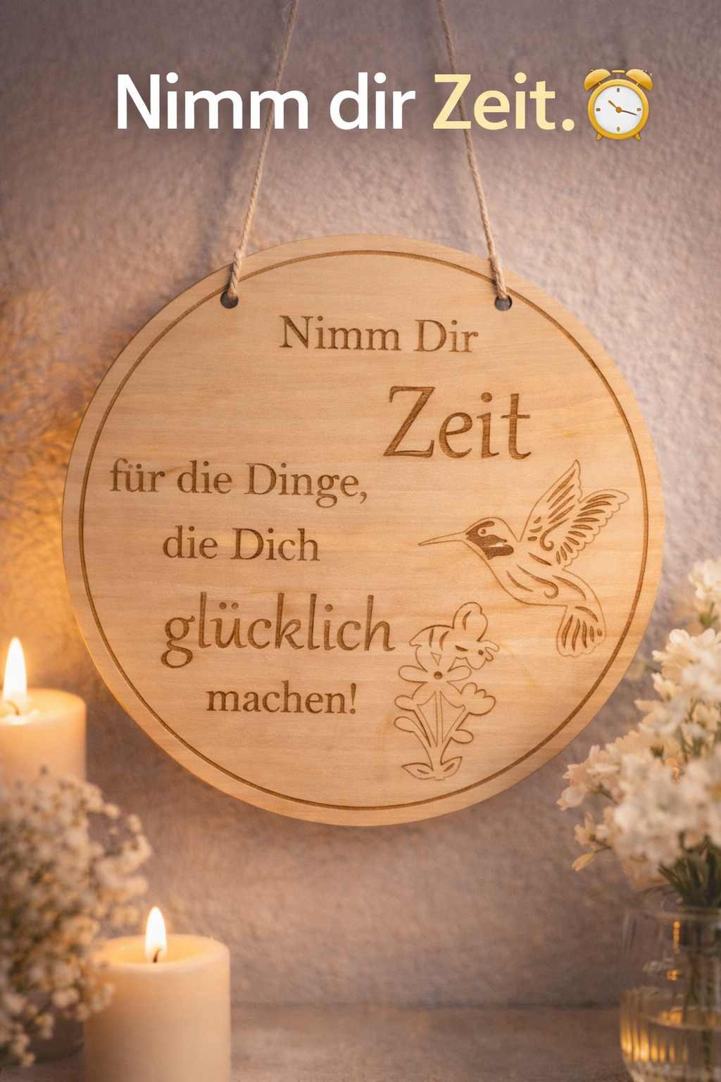 Personalisiertes Holzschild mit Spruch | Wanddeko aus Holz | Geschenk Idee Familie | Gravur Schild | Handmade Deko | Geschenk für Zuhause
